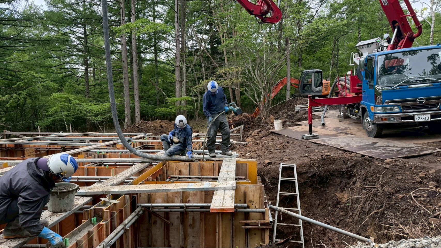 立上り型枠建込み完了